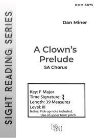 A Clown's Prelude SA choral sheet music cover Thumbnail